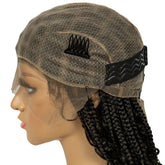 360° Full Lace Box Braided Deep Wave Wig for Black Women